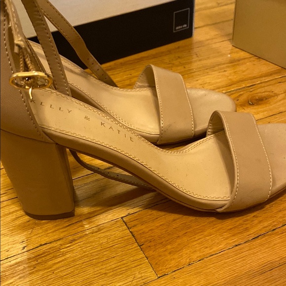 Kelly & Katie Tan Heels Open-Toe Ankle Strap - Picture 2 of 3